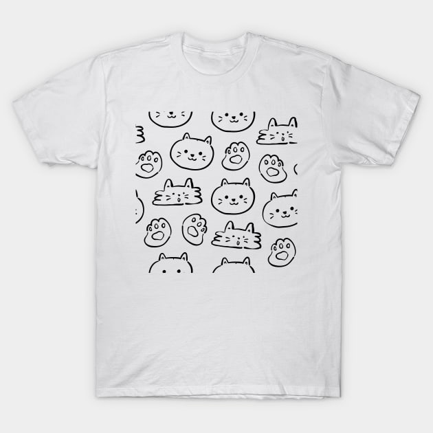 Kittens doodle T-Shirt by Little Designer